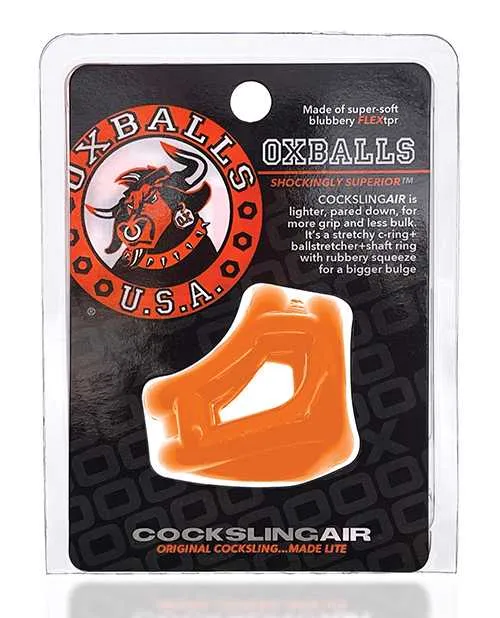 Oxballs Cocksling Air Cock and Ball Sling Orange Oxballs Male Sex Toys