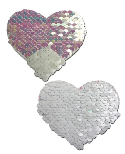 Pastease Anal Pastease Premium Color Changing Flip Sequins Heart PearlWhite OS Pastease Anal Pastease Premium Color Changing Flip Sequins Heart PearlWhite OS
