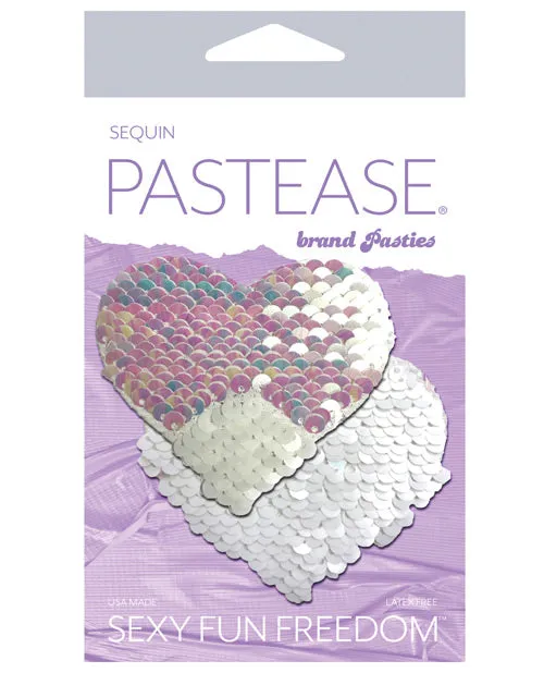 Pastease Anal Pastease Premium Color Changing Flip Sequins Heart PearlWhite OS Pastease Anal Pastease Premium Color Changing Flip Sequins Heart PearlWhite OS
