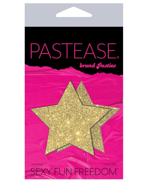 Pastease Vibrators Pastease Premium Glitter Star Gold OS