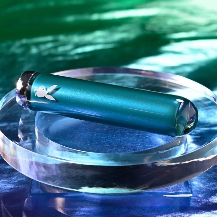Playboy Pleasure Female Sex Toys Playboy Pleasure EMERALD Glass Bullet Vibrator