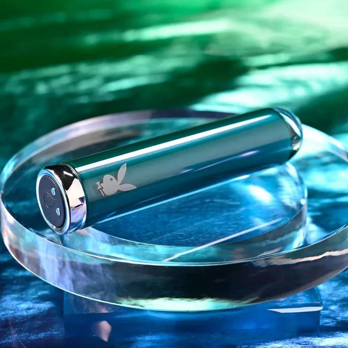 Playboy Pleasure Female Sex Toys Playboy Pleasure EMERALD Glass Bullet Vibrator
