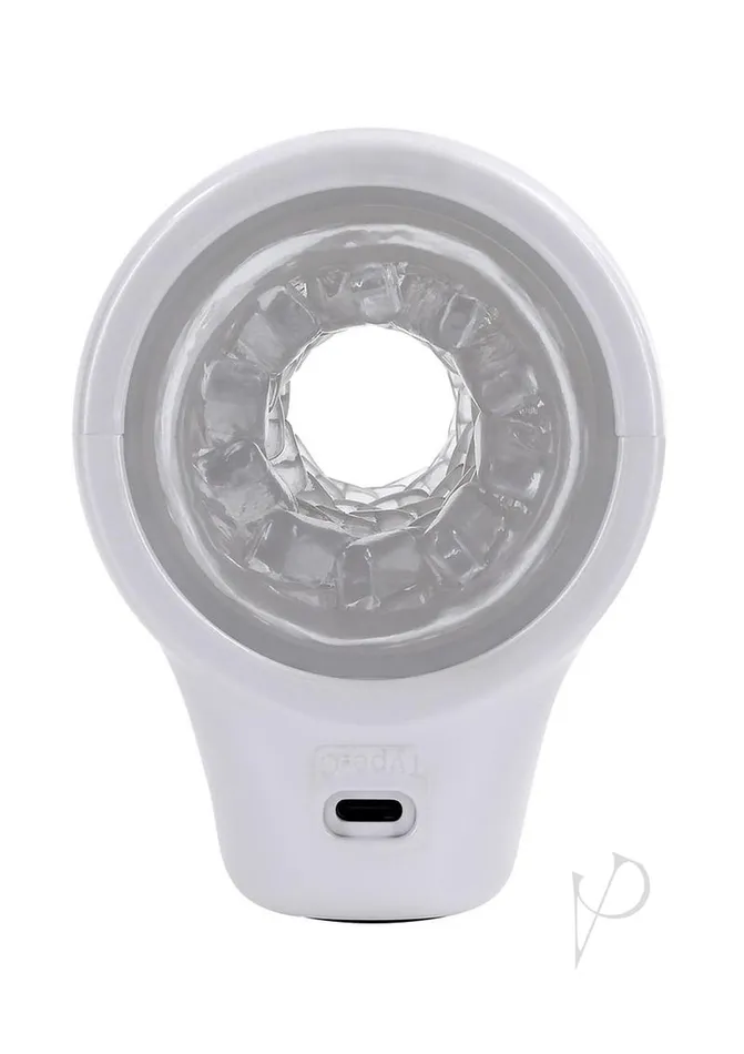 Playboy Spin Doctor Rechargeable Dual End Masturbator WhiteClear Playboy Male Sex Toys Playboy Spin Doctor Rechargeable Dual End Masturbator WhiteClear Playboy Male Sex Toys
