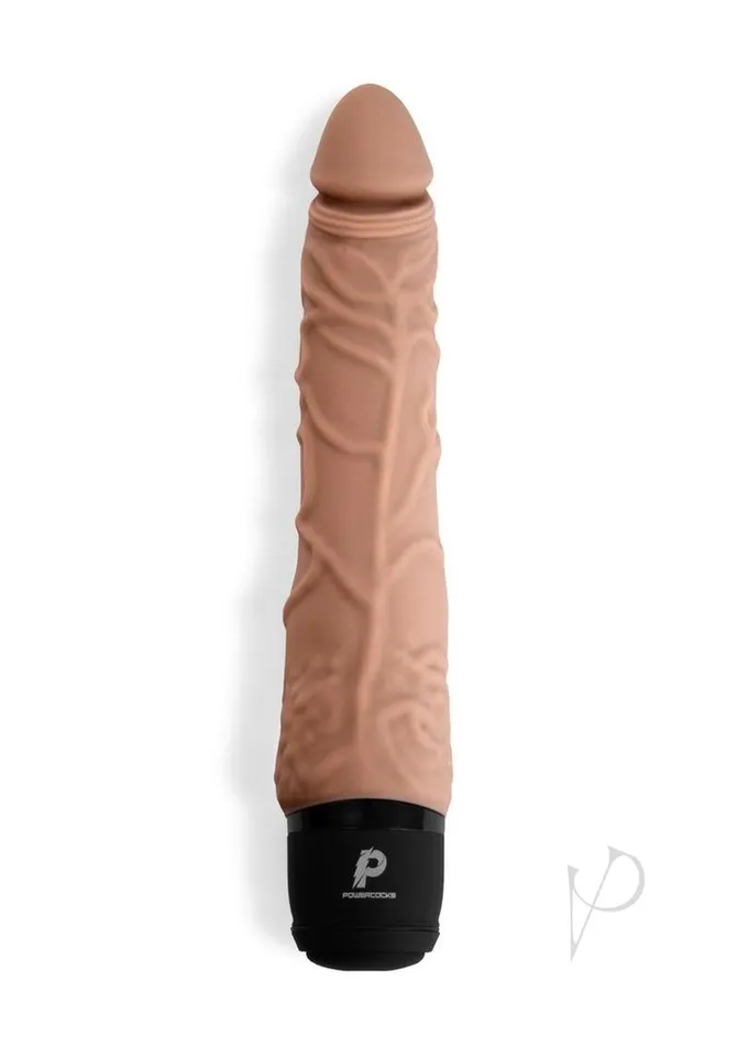 Powercocks Silicone Realistic Vibrator 7in Caramel Powercocks Female Sex Toys Powercocks Silicone Realistic Vibrator 7in Caramel Powercocks Female Sex Toys