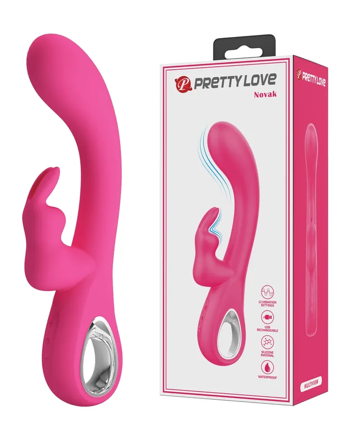 Pretty Love Novak Handle Rabbit wBunny Pink Pretty And Pink Vibrators