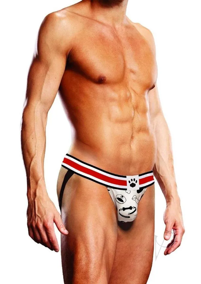 Prowler Puppie Print Jock Large WhiteBlack Prowler Anal