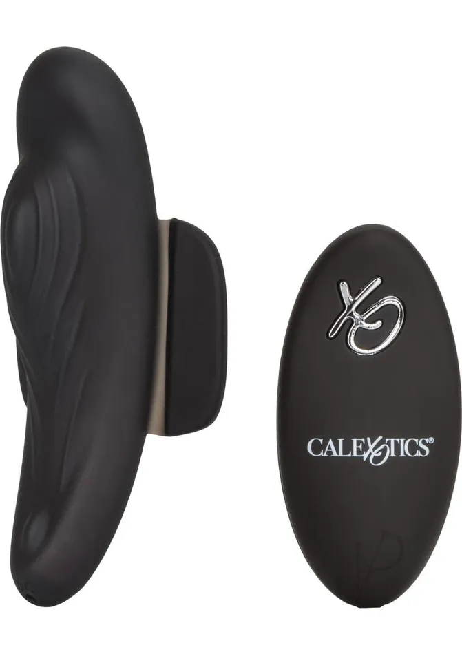 Remote Controlled Vibes Female Sex Toys LockNPlay Remote Panty Teaser Rechargeable Silicone Panty Vibe with Remote Control Black
