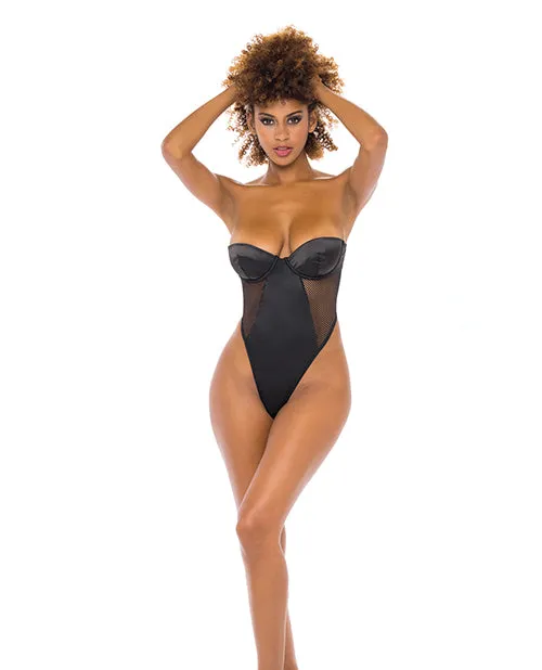 Rsvp By Oh La La Cheri Anal Josephine High Leg Teddy wRemovable Fishnet Collared Harness Black SM Rsvp By Oh La La Cheri Anal Josephine High Leg Teddy wRemovable Fishnet Collared Harness Black SM