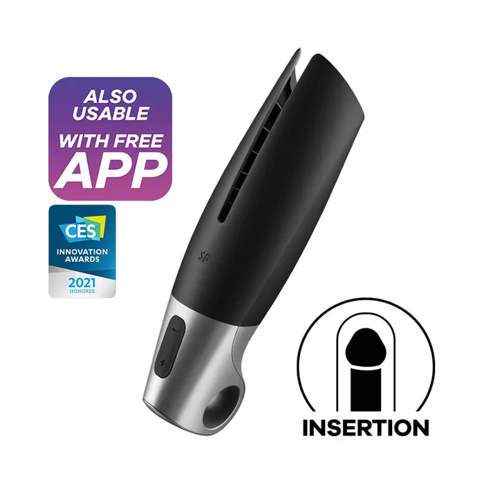 Satisfyer Satisfyer Power App Controlled Vibrating Masturbator Male Sex Toys Satisfyer Satisfyer Power App Controlled Vibrating Masturbator Male Sex Toys