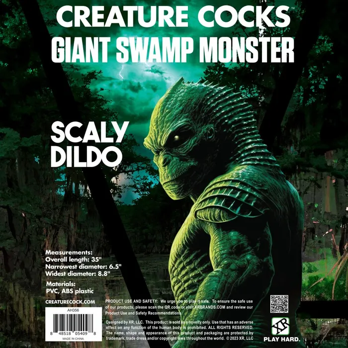 Scaly Swamp Monster 3 Foot Giant Dildo Creature Cocks Dildos