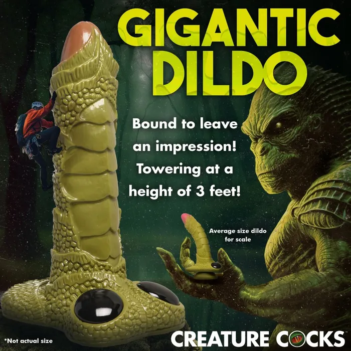 Scaly Swamp Monster 3 Foot Giant Dildo Creature Cocks Dildos