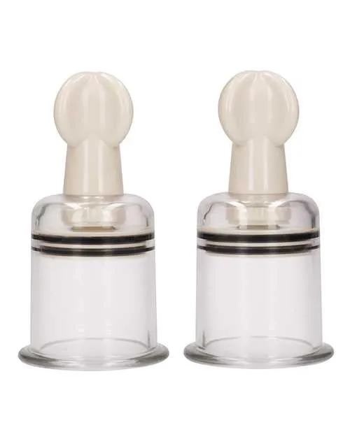 Shots Pumped Nipple Suctions Set Large Clear Pumped Dildos Shots Pumped Nipple Suctions Set Large Clear Pumped Dildos
