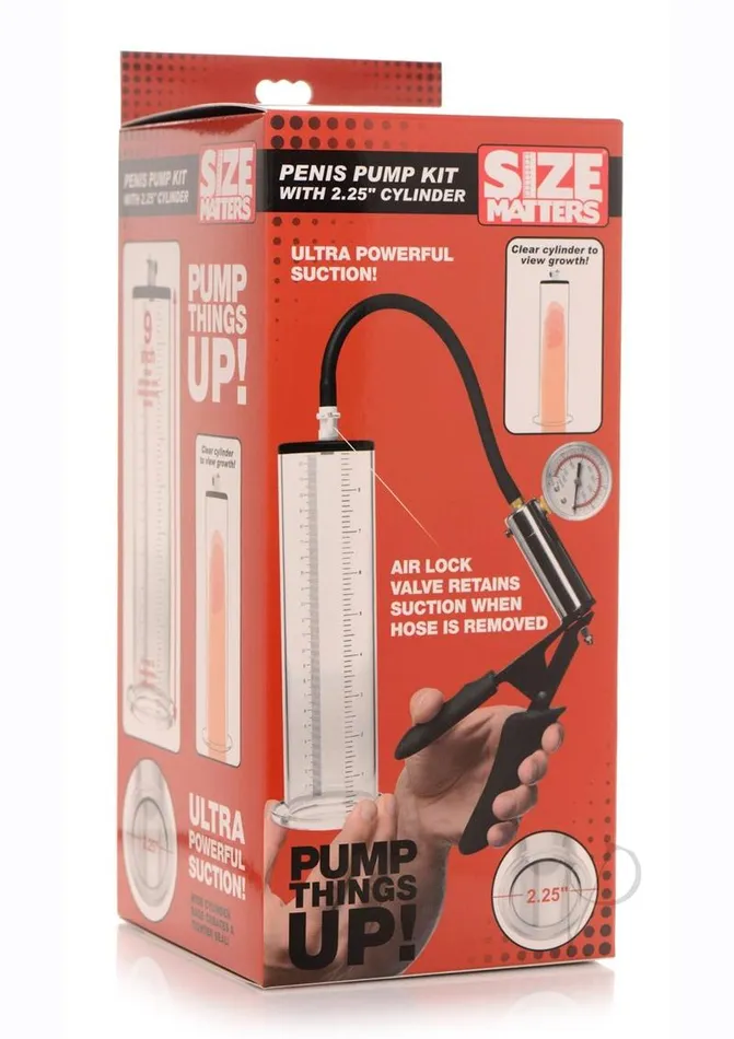 Size Matters Male Sex Toys Size Matters Penis Pump Kit with Cylinder 225in Clear Size Matters Male Sex Toys Size Matters Penis Pump Kit with Cylinder 225in Clear