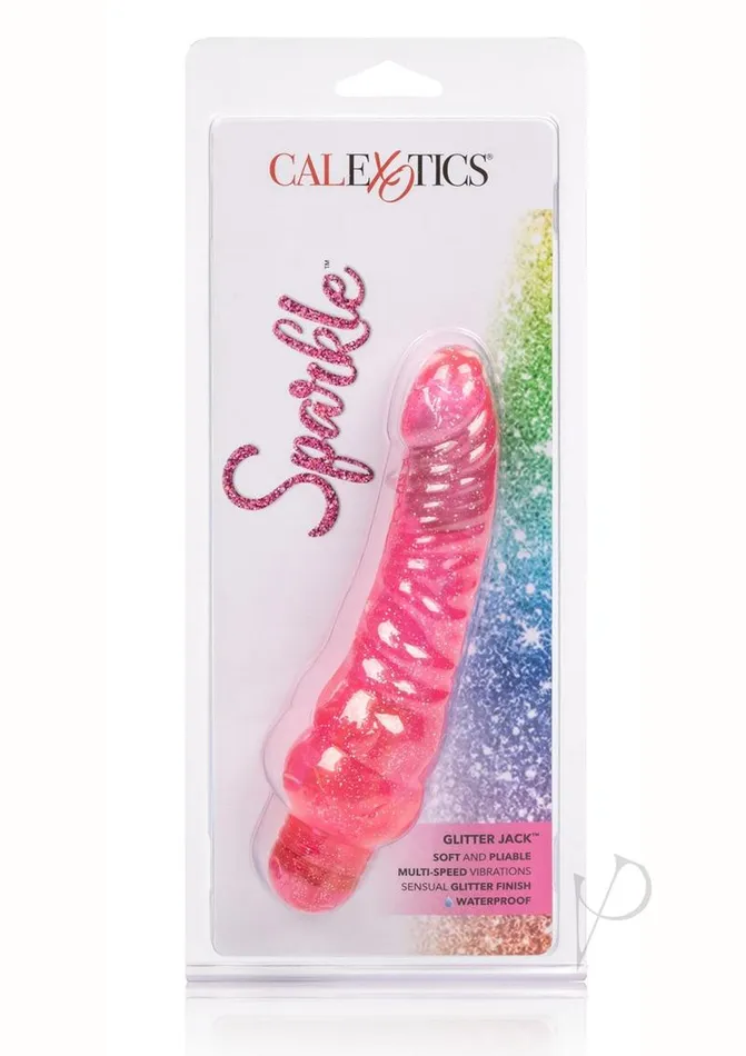 Sparkle Sparkle Glitter Jack Vibrator Waterproof 575in Pink Vibrators