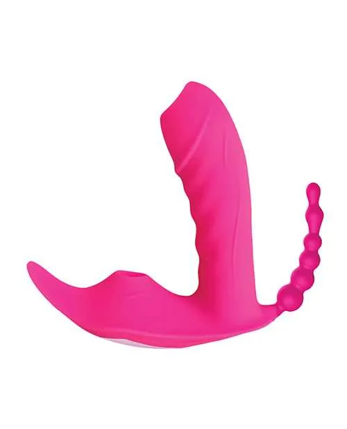 Sweet Sex Female Sex Toys Sweet Sex Body Candy Silicone Rechargeable Stimulator with Remote Control Magenta
