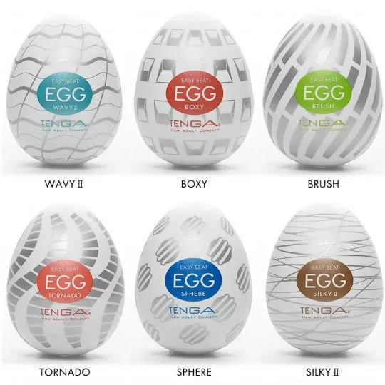 Tenga Male Sex Toys Easy Beat Egg New Standard Masturbator Six Pack