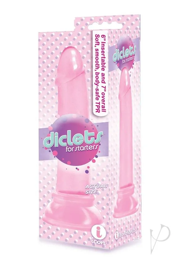 The 9s Diclets Jelly Dildo 7in Pink The 9s Dildos