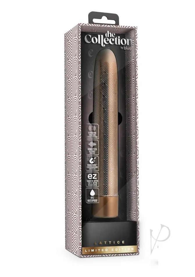 The Collection The Collection Lattice Slimline Vibrator Rose Gold Vibrators The Collection The Collection Lattice Slimline Vibrator Rose Gold Vibrators