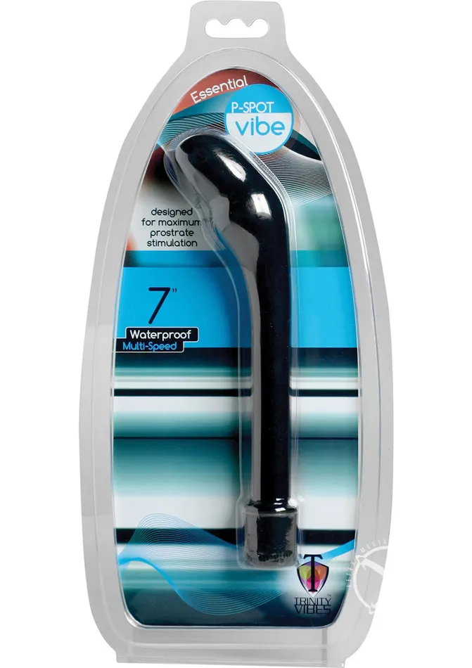 Trinity Men Essential PSpot Vibrator Black Trinity Men Vibrators