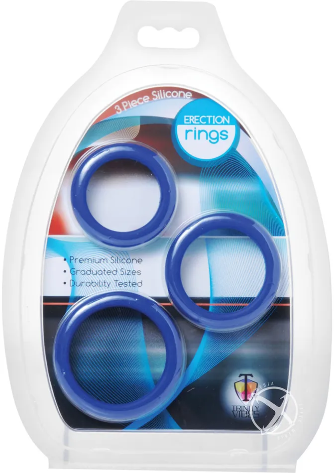Trinity Men Female Sex Toys Trinity Men 3 Piece Silicone Erection Rings Blue Trinity Men Female Sex Toys Trinity Men 3 Piece Silicone Erection Rings Blue
