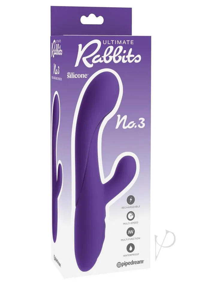 Ultimate Rabbits Ultimate Rabbits No 3 Vibrator Multi Speed Waterproof Rechargeable Plum Vibrators Ultimate Rabbits Ultimate Rabbits No 3 Vibrator Multi Speed Waterproof Rechargeable Plum Vibrators