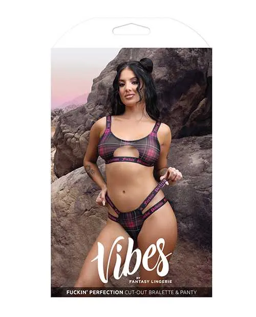 Vibes Fuckin Perfection Cutout Bralette Panty BlackPink ML Vibes By Fantasy Lingerie Vibrators Vibes Fuckin Perfection Cutout Bralette Panty BlackPink ML Vibes By Fantasy Lingerie Vibrators