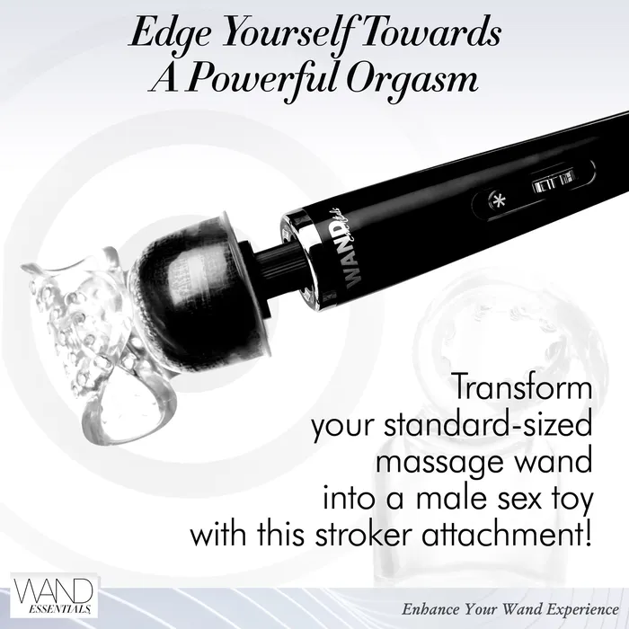 VibraStroke Masturbator Wand Attachment Wand Essentials Male Sex Toys