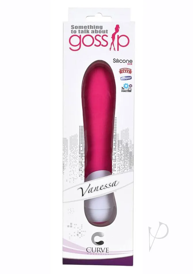 Vibrators Gossip Gossip Vanessa 7 Function Silicone Vibrator Pink