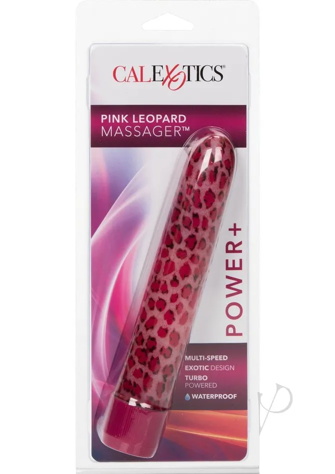 Vibrators Hard Vibes Leopard Massager Vibrator Pink