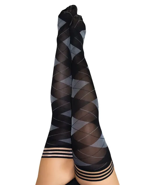 Vibrators Kixies Kimmie Argyle Thigh High Argyle D Kixies