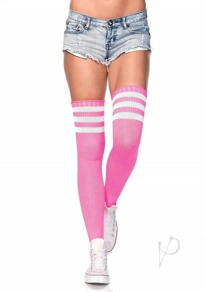 Vibrators Leg Avenue Leg Avenue Athlete Thigh Hi with 3 Stripe Top OS Pink Vibrators Leg Avenue Leg Avenue Athlete Thigh Hi with 3 Stripe Top OS Pink