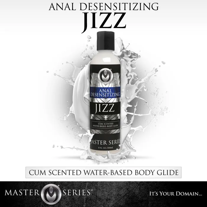 Vibrators Master Series 85oz Jizz Cum Scented Desensitizing Lube
