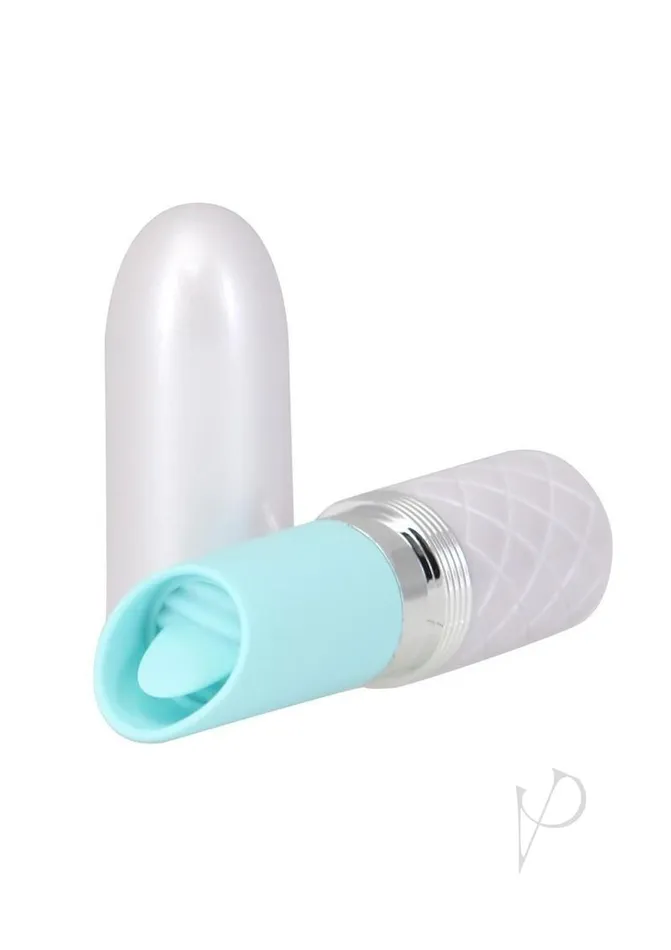 Vibrators Pillow Talk Lusty Luxurious Rechargeable Silicone Flickering Massager TealWhite Pillowtalk