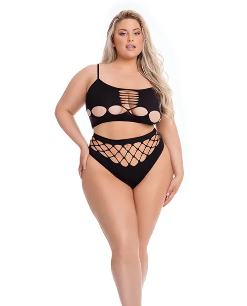 Vibrators Pink Lipstick Pink Lipstick Neon Dreams Bra High Waist Thong Black QN Vibrators Pink Lipstick Pink Lipstick Neon Dreams Bra High Waist Thong Black QN