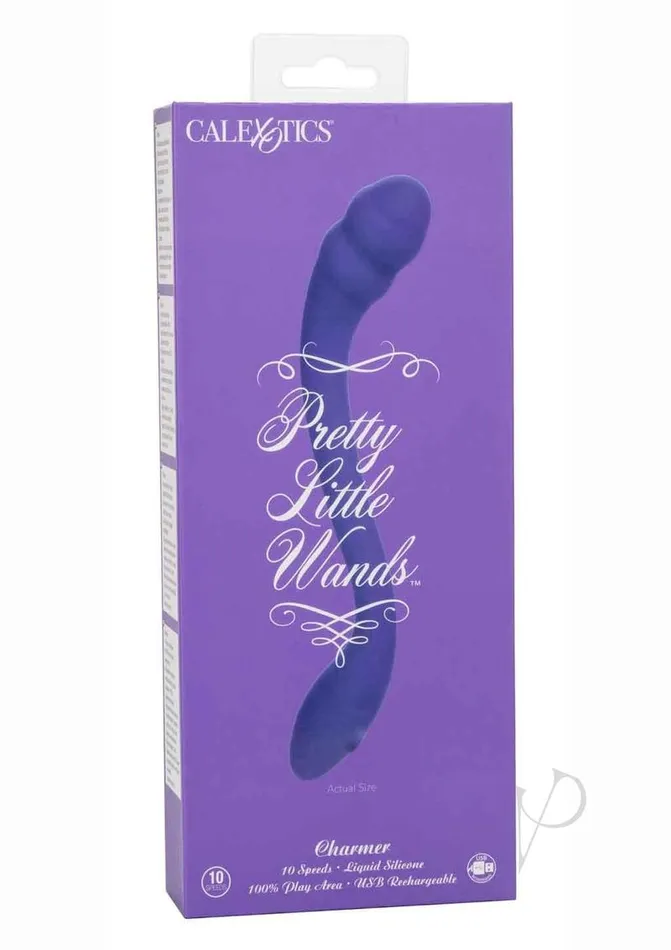 Vibrators Pretty Little Wands Pretty Little Wands Charmer Rechargeable Silicone Vibrator Purple Vibrators Pretty Little Wands Pretty Little Wands Charmer Rechargeable Silicone Vibrator Purple