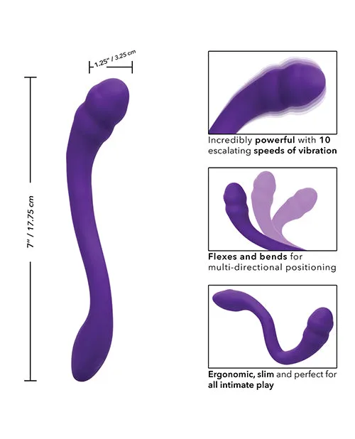 Vibrators Pretty Little Wands Pretty Little Wands Charmer Rechargeable Silicone Vibrator Purple
