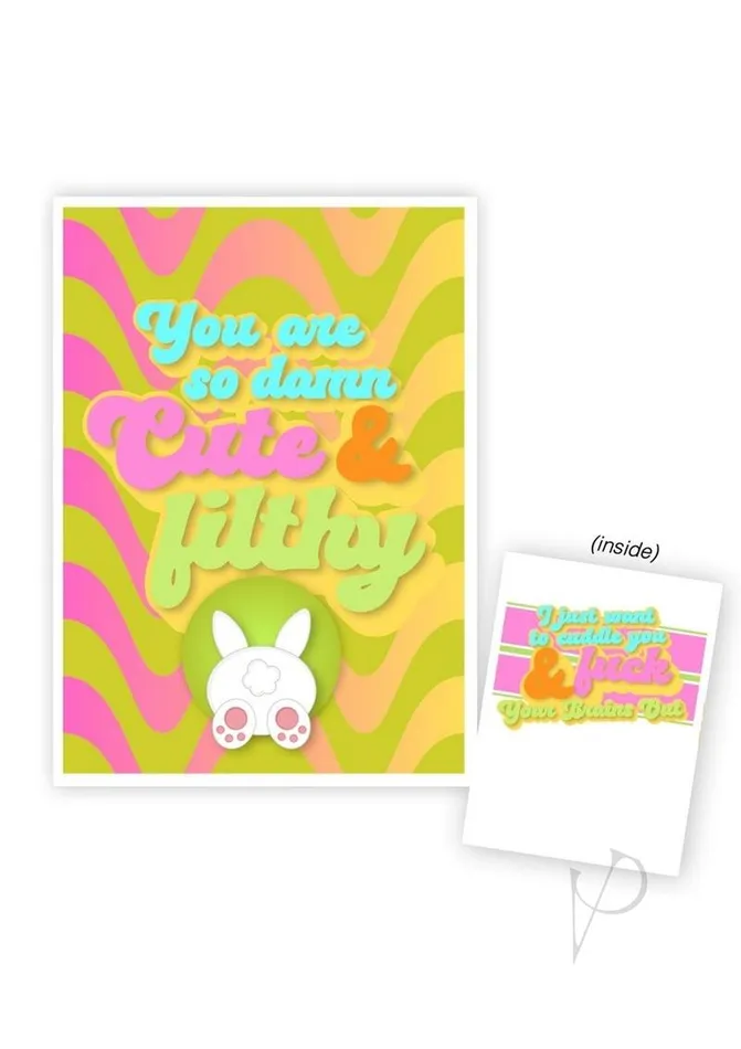Warm Human You are so Cute and Filthy Greeting Card Warm Human Vibrators