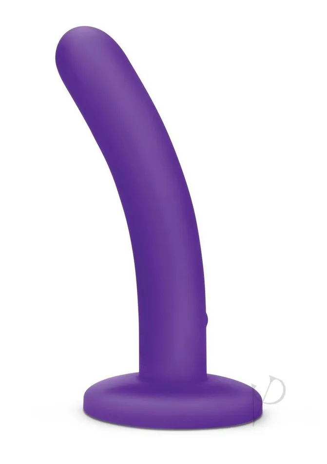 WhipSmart Rechargeable Silicone Slimline Dildo 5in Purple Whipsmart Female Sex Toys WhipSmart Rechargeable Silicone Slimline Dildo 5in Purple Whipsmart Female Sex Toys