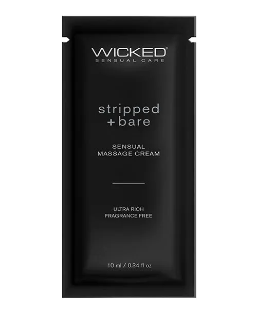 Wicked Sensual Care Stripped Bare Unscented Massage Cream 34 oz Wicked Sensual Care Couples Wicked Sensual Care Stripped Bare Unscented Massage Cream 34 oz Wicked Sensual Care Couples