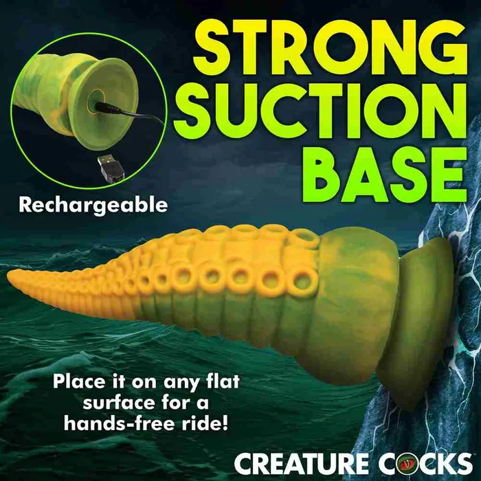 Wild Night Fantasies Dildos Creature Cocks Monstropus 20 Vibrating Tentacled Monster Silicone Dildo