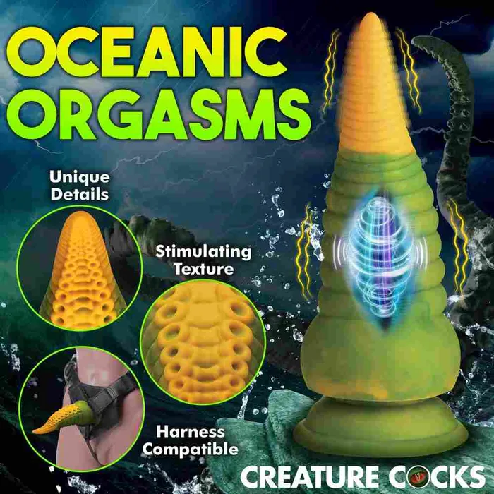 Wild Night Fantasies Dildos Creature Cocks Monstropus 20 Vibrating Tentacled Monster Silicone Dildo