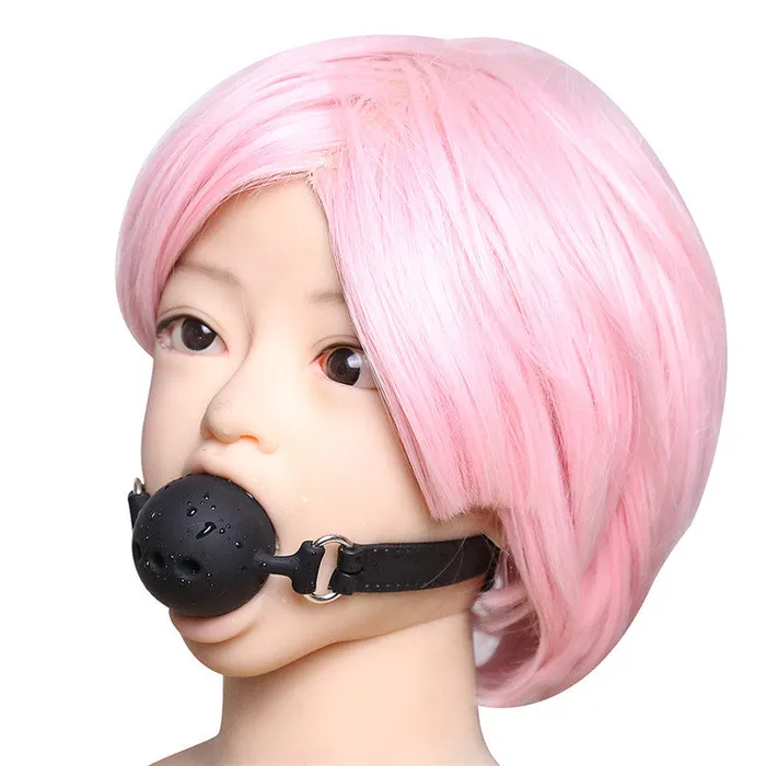 Wild Night Fantasies Male Sex Toys Leather Silicone Gag Ball