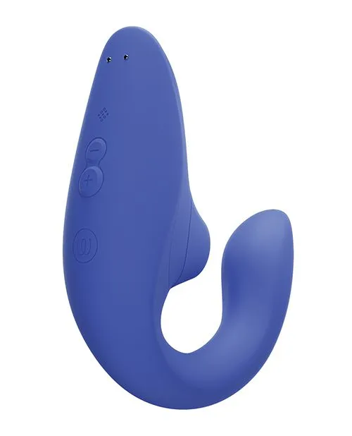Womanizer Female Sex Toys Womanizer Blend Rechargeable Silicone Vibrator with Clitoral Stimulator Vibrant Blue Womanizer Female Sex Toys Womanizer Blend Rechargeable Silicone Vibrator with Clitoral Stimulator Vibrant Blue