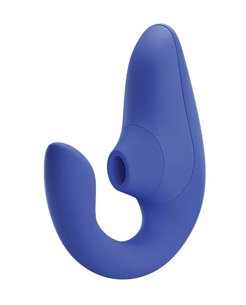 Womanizer Female Sex Toys Womanizer Blend Rechargeable Silicone Vibrator with Clitoral Stimulator Vibrant Blue