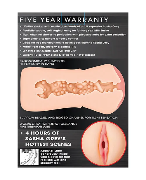 Zero Tolerance Male Sex Toys Zero Tolerance Sasha Grey Movie Download with Ass and Vagina Stroker Vanilla
