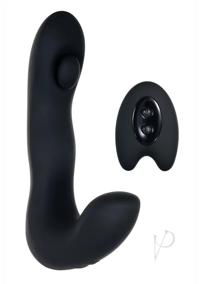 Zero Tolerance Tap It Silicone Rechargeable Prostate Massager with Remote Control Black Zero Tolerance Anal
