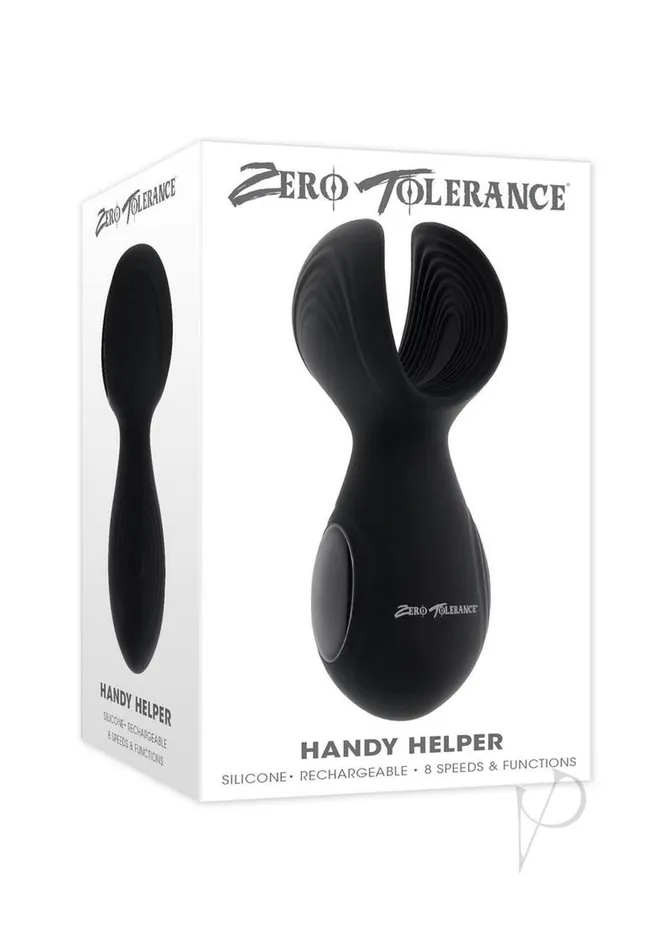 Zero Tolerance Zero Tolerance Handy Helper Rechargeable Silicone Stroker Black Anal Zero Tolerance Zero Tolerance Handy Helper Rechargeable Silicone Stroker Black Anal