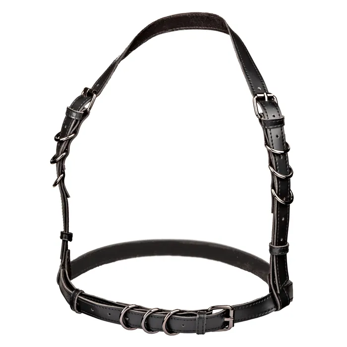 Anal CalExotics Euphoria Collection Halter Buckle Harness Black