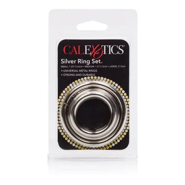 Anal CalExotics Silver Ring Set