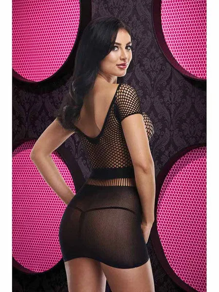 Anal Lapdance Deep V Mini Dress Black OS Lapdance Lingerie Anal Lapdance Deep V Mini Dress Black OS Lapdance Lingerie